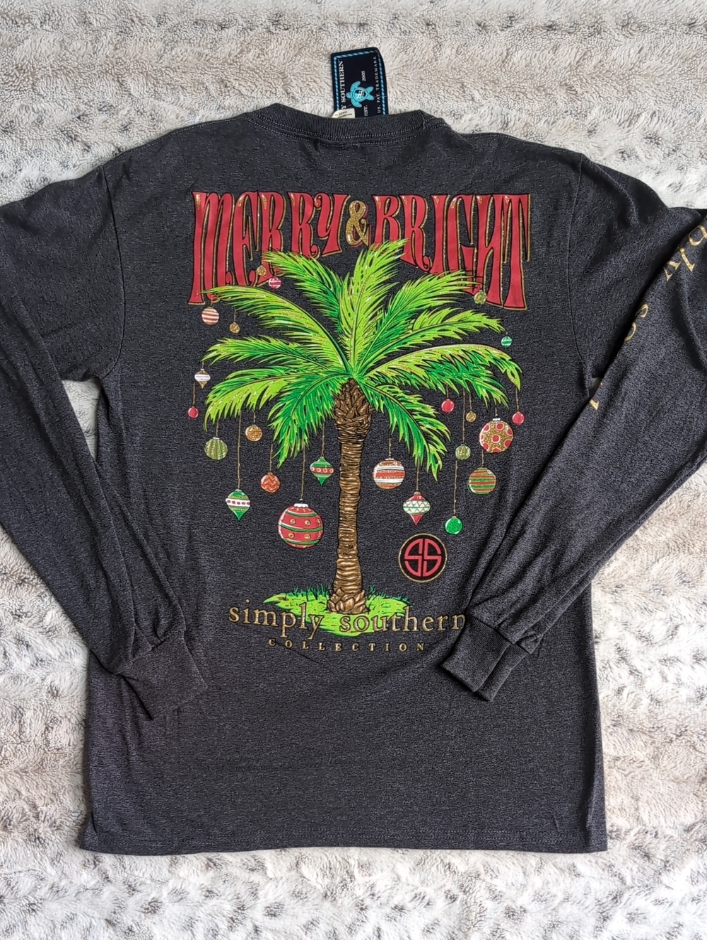 Simply Southern Merry & Bright Graphic Long Sleeve Shirt